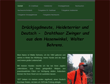 Tablet Screenshot of drueckjagdmeute.de